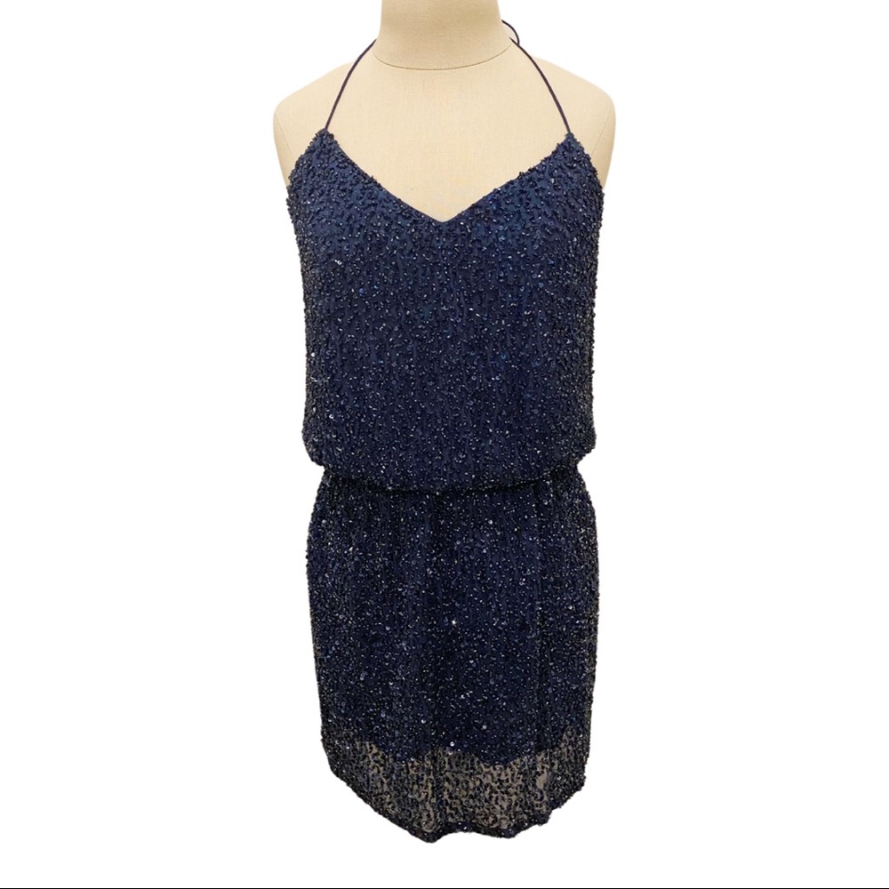 Haute Hippie Sequin Halter Dress
